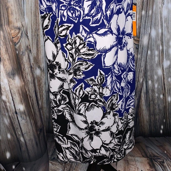 ILE Sleeveless Floral Print Stretchy Dress /NWT - Picture 2 of 9